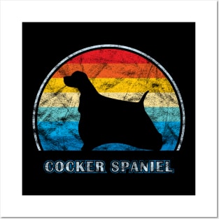 Cocker Spaniel Vintage Design Dog Posters and Art